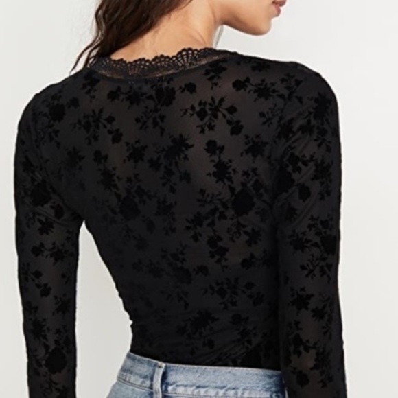 NWT Free people Lace Long sleeve Body suit - Picture 3 of 13